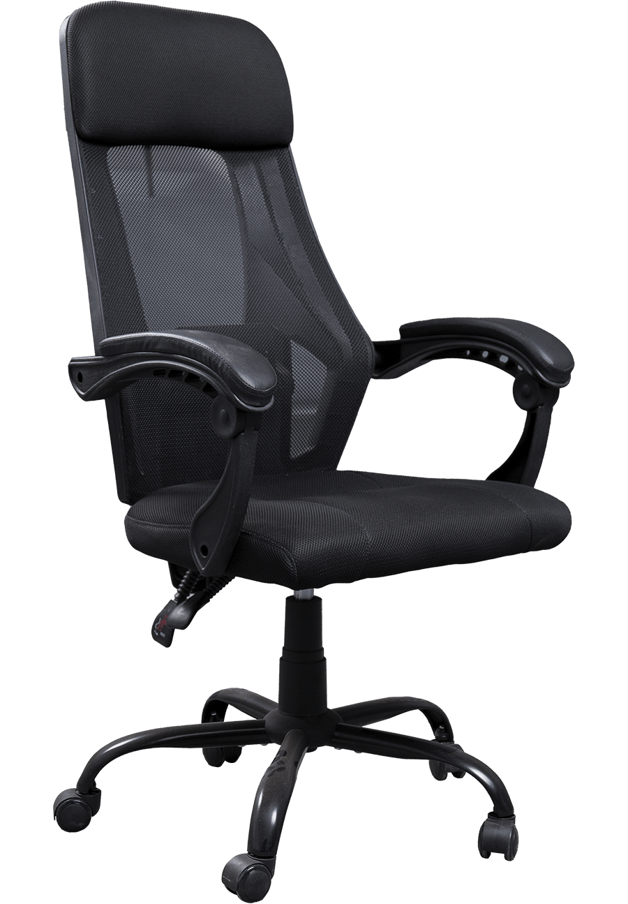 Scaun de birou pivotant la 360 de grade, reglabil, cu spatar inalt, scaun de birou pentru personal din stofa ergonomic details